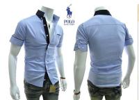 ralph lauren hommes 2014 chemises mode classique sauvage promotions g14 bleu